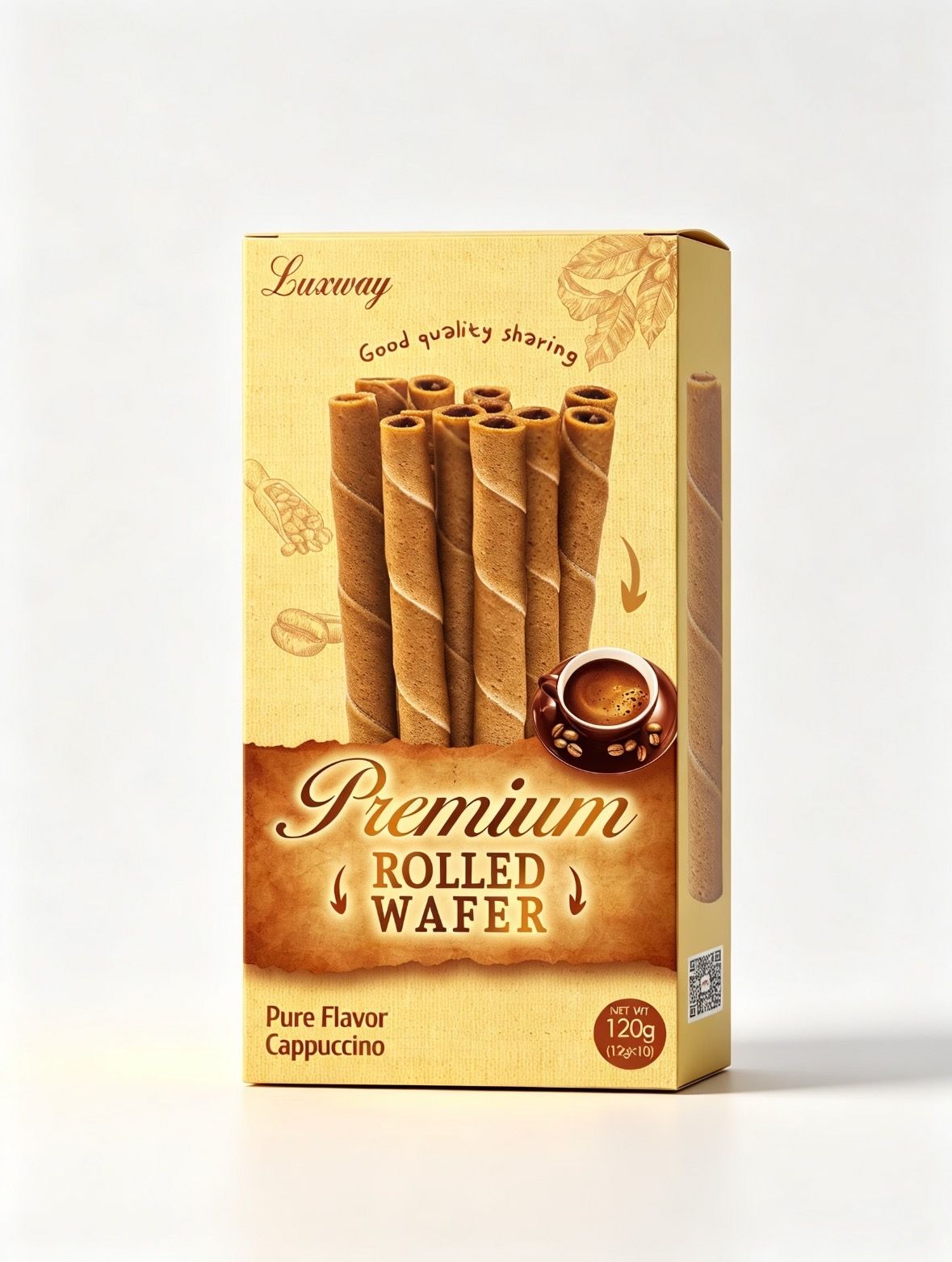Original photo of a packaged wafer snack