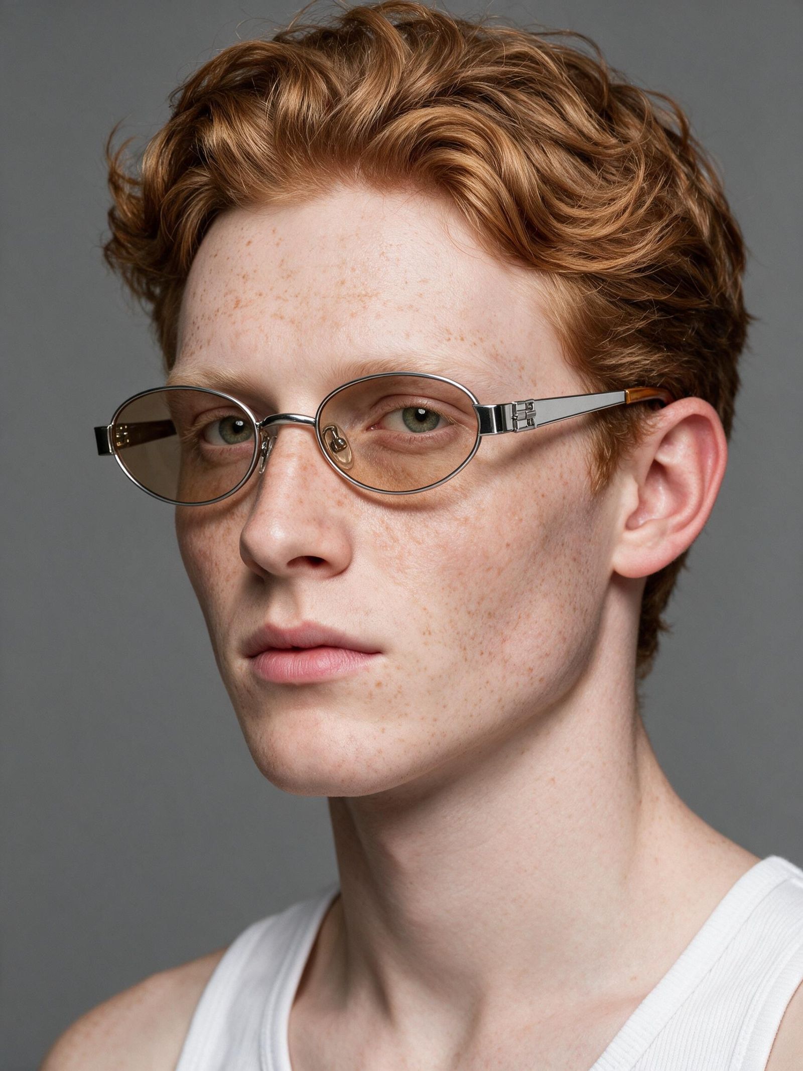 Silver sunglasses generated by Photta