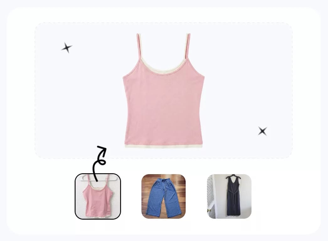 Studio and AI flat lay photography comparison for ecommerce apparel