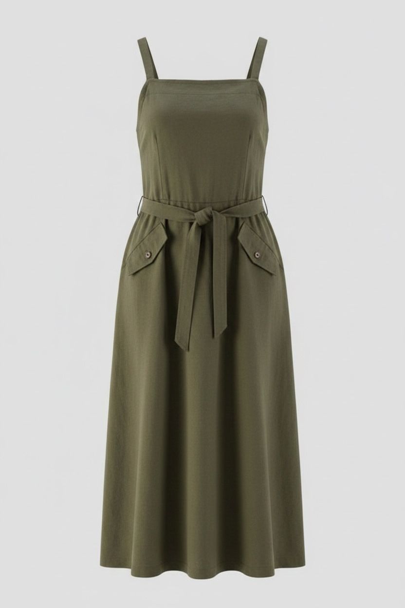 Photoroom ghost mannequin result for the olive slip dress
