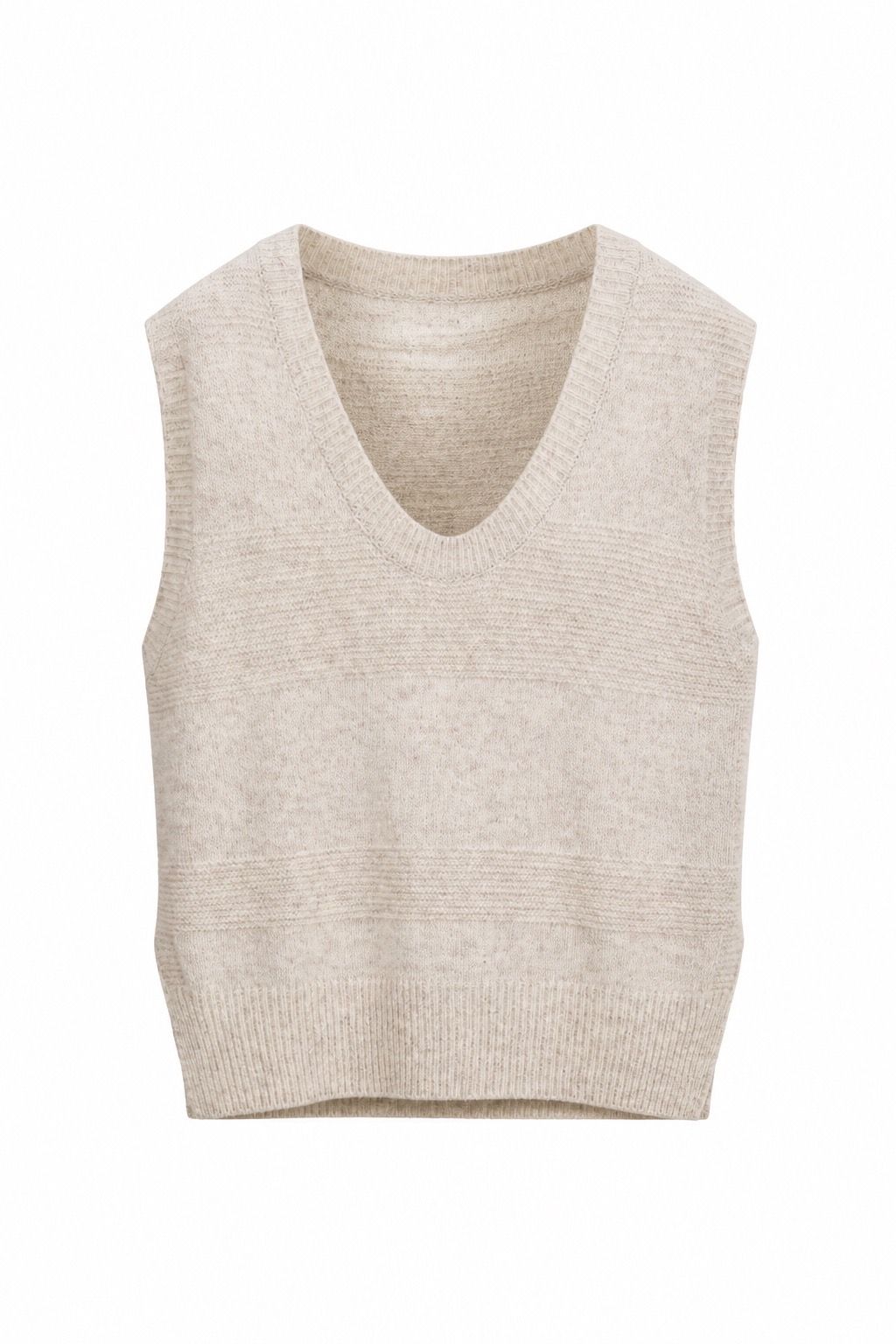Snappyit ghost mannequin result for the beige knit vest