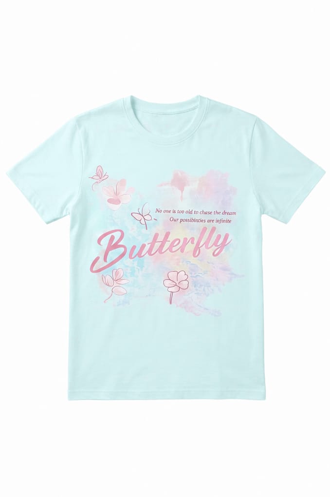 Pale-mint T-shirt color variant generated in Snappyit