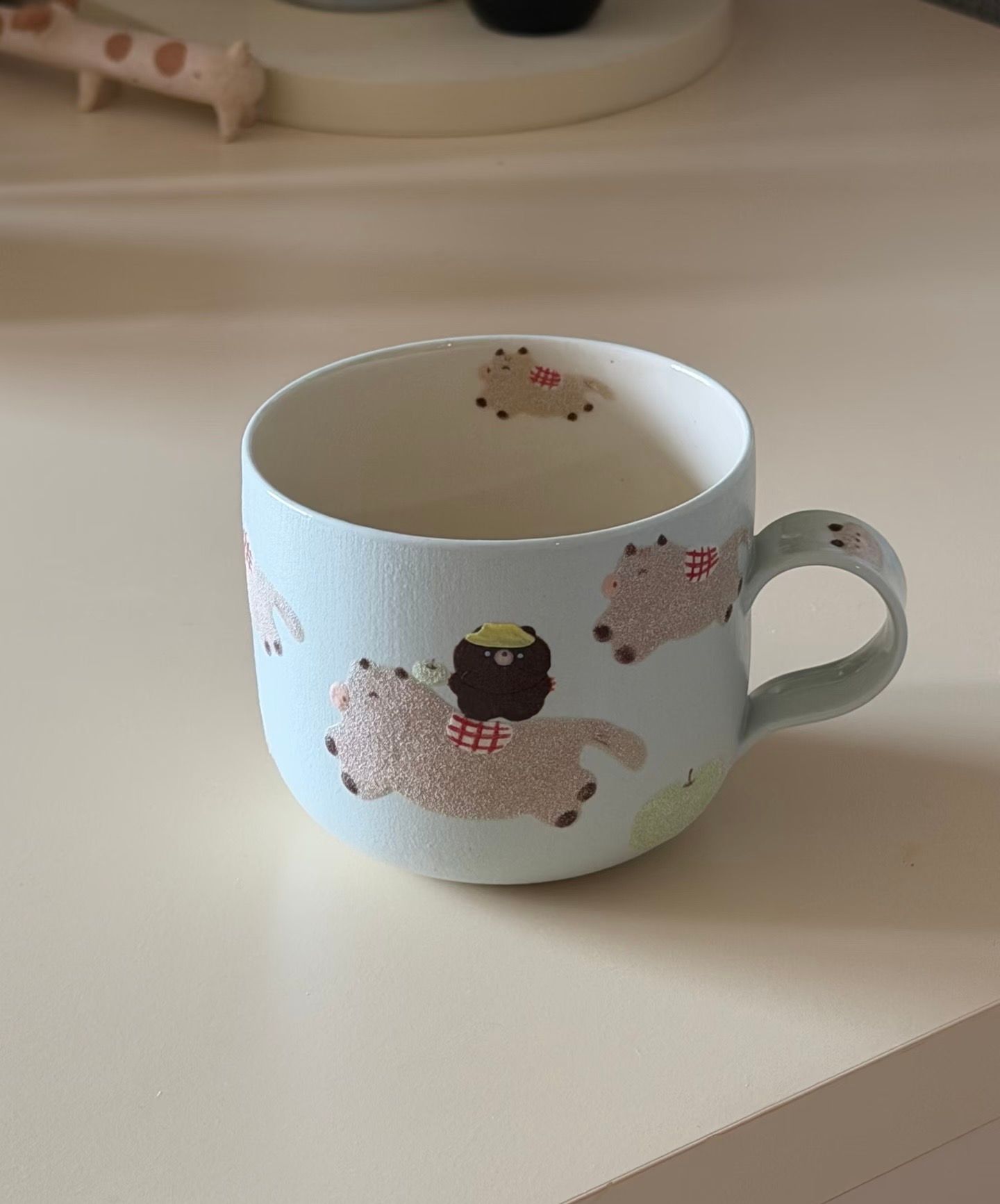 Original photo of a ceramic mug