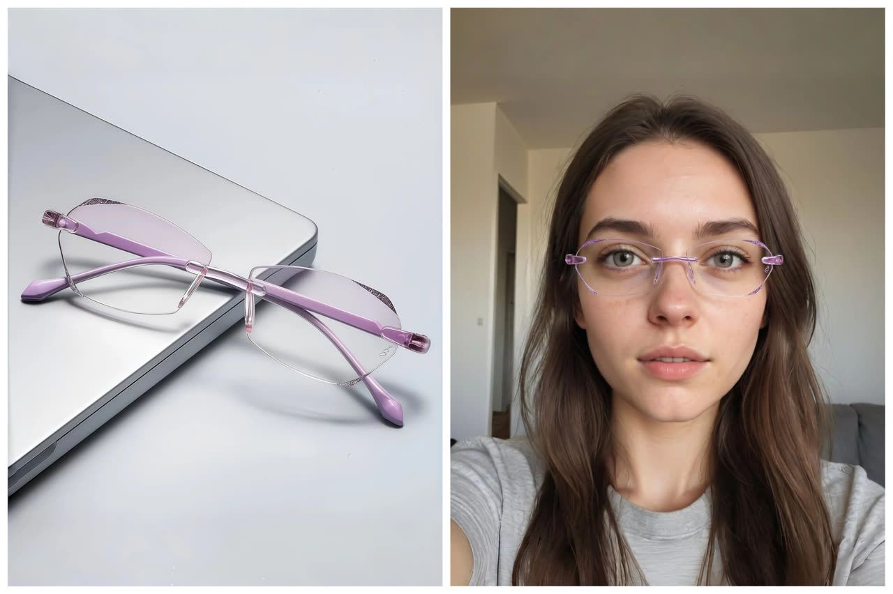 Try on glasses online from a photo with an AI selfie preview