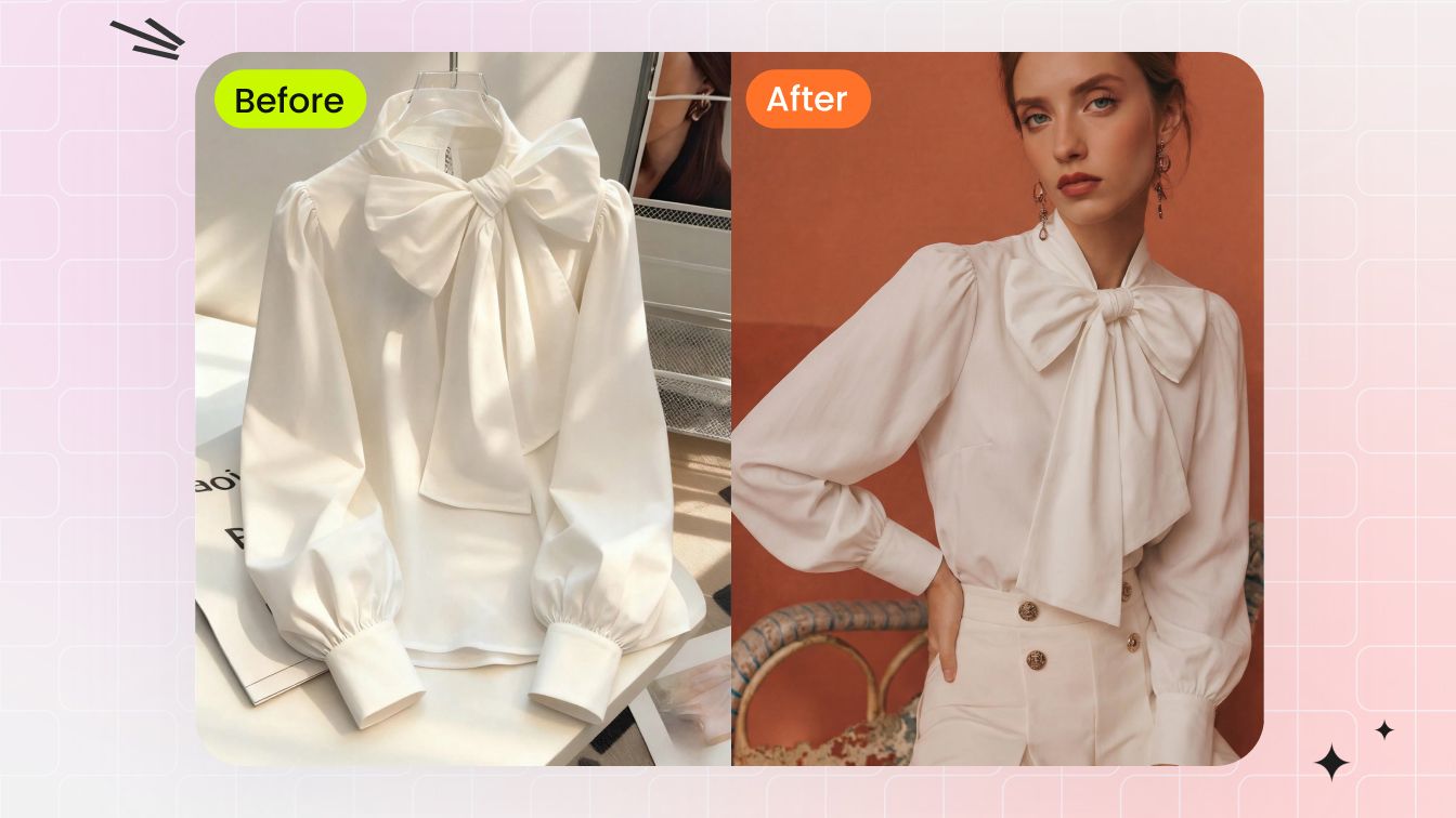 Fashion Model — place your clothing on AI models with natural pose body type and lighting