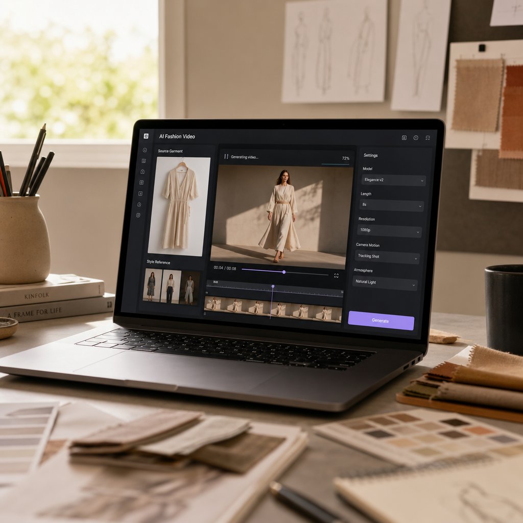 the ai fashion video workflow takes you from product photo to published clip in under an hour