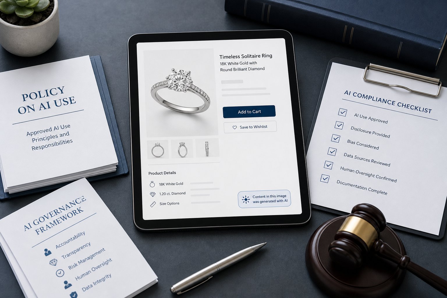 Marketplace disclosure rules and AI-content regulations shaping how sellers publish AI product imagery