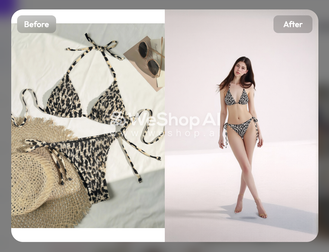 WeShop studio result for the printed strappy bikini