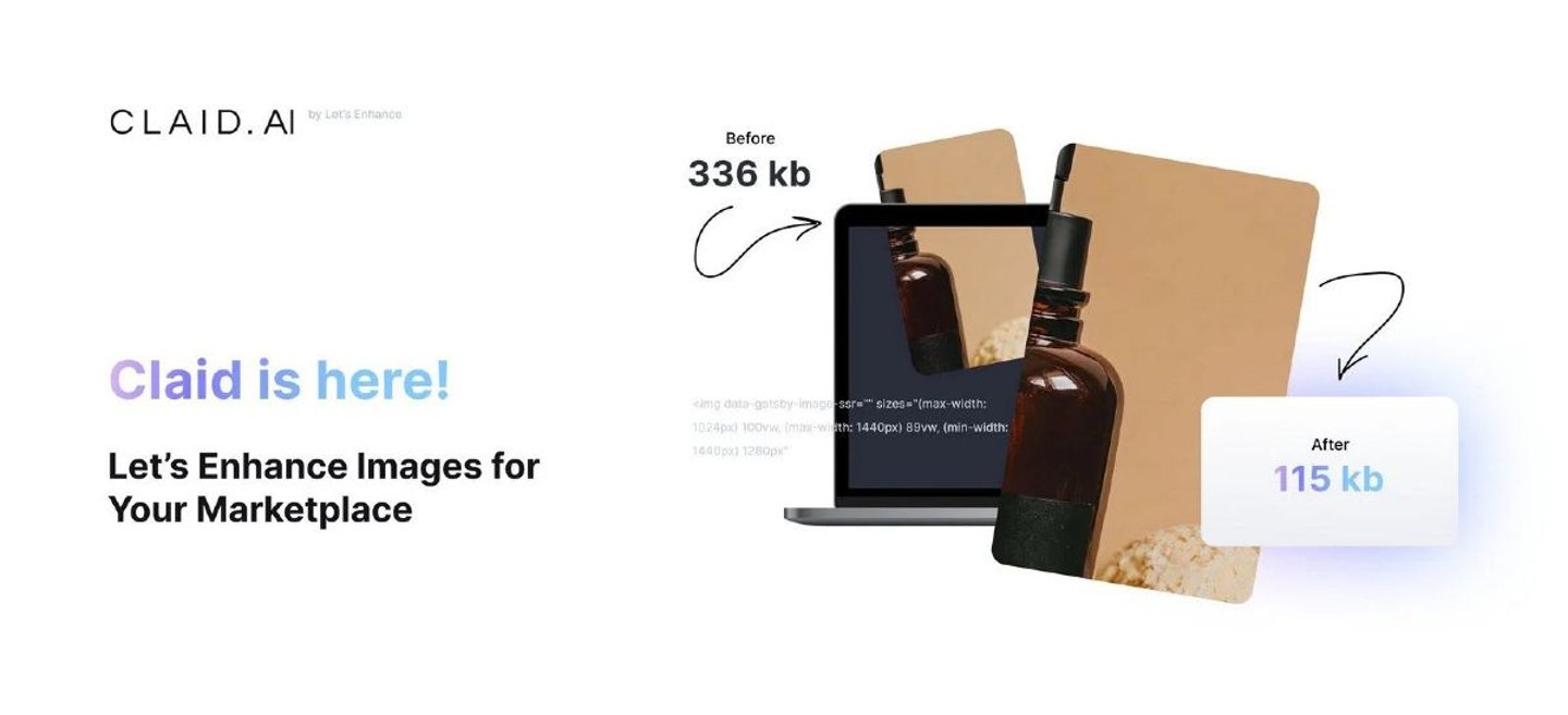 Claid (by Let's Enhance) marketplace image enhancement