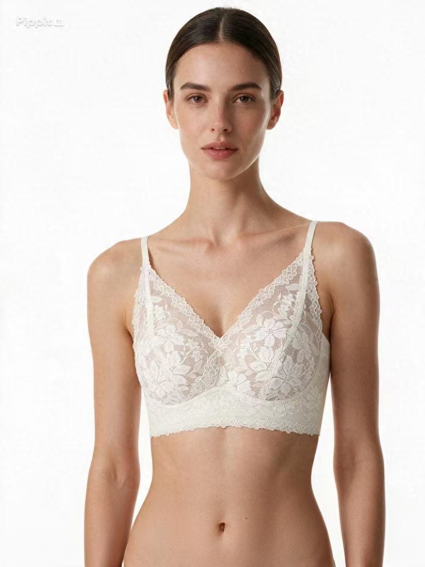 Lace bralette generated on an AI model by Pippit