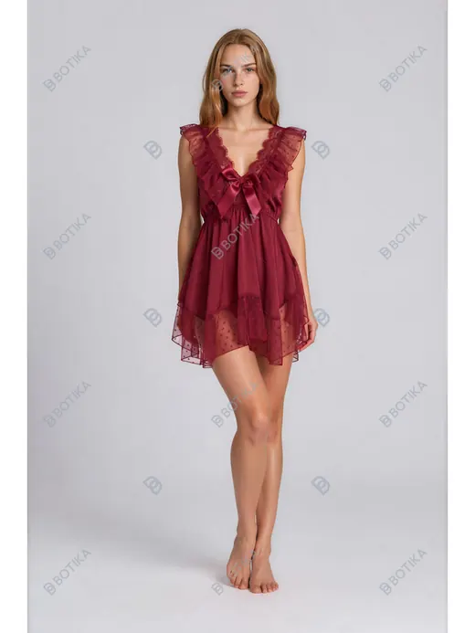 Botika burgundy tulle dress result