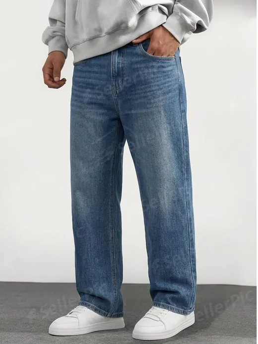 SellerPic straight-leg jeans result with a watermark