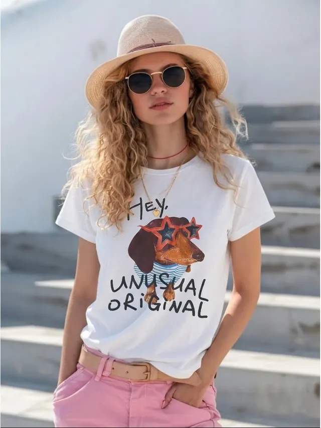 WearView printed T-shirt result on the source model