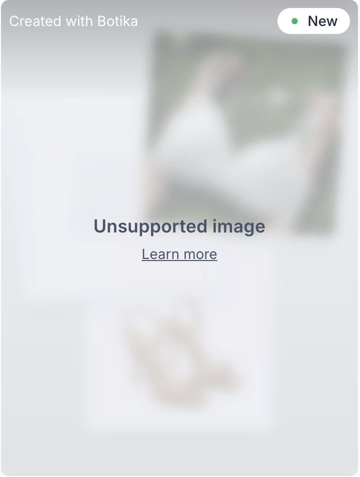 Botika unsupported image message for the lingerie test
