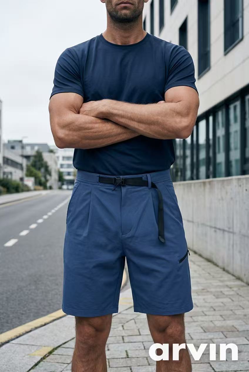 Arvin result for blue belted shorts with watermark