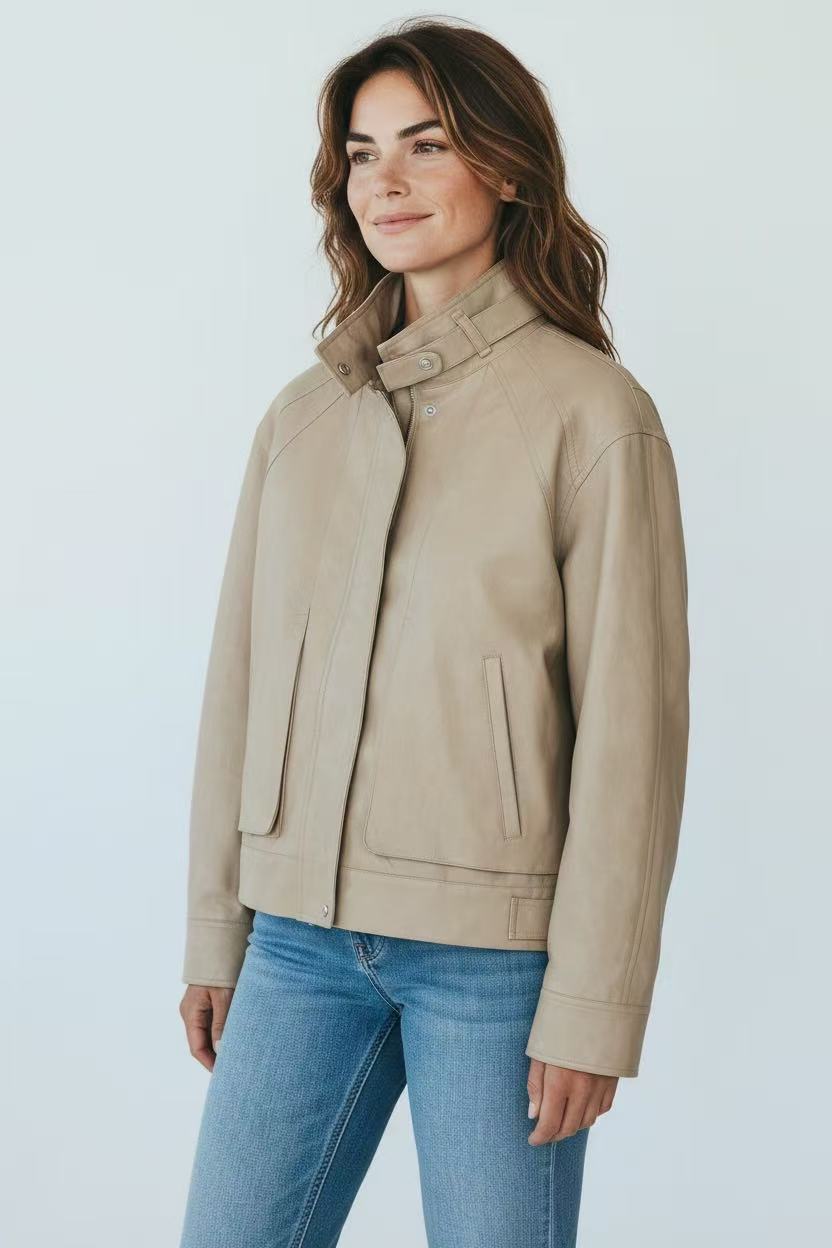 Photoroom result for beige jacket