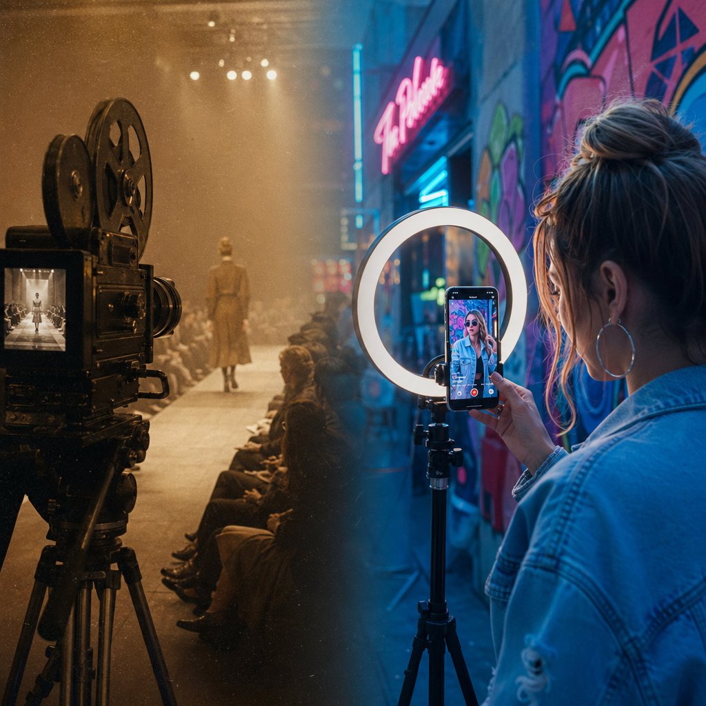 the evolution of fashion video from static runway documentation to creator driven vertical content