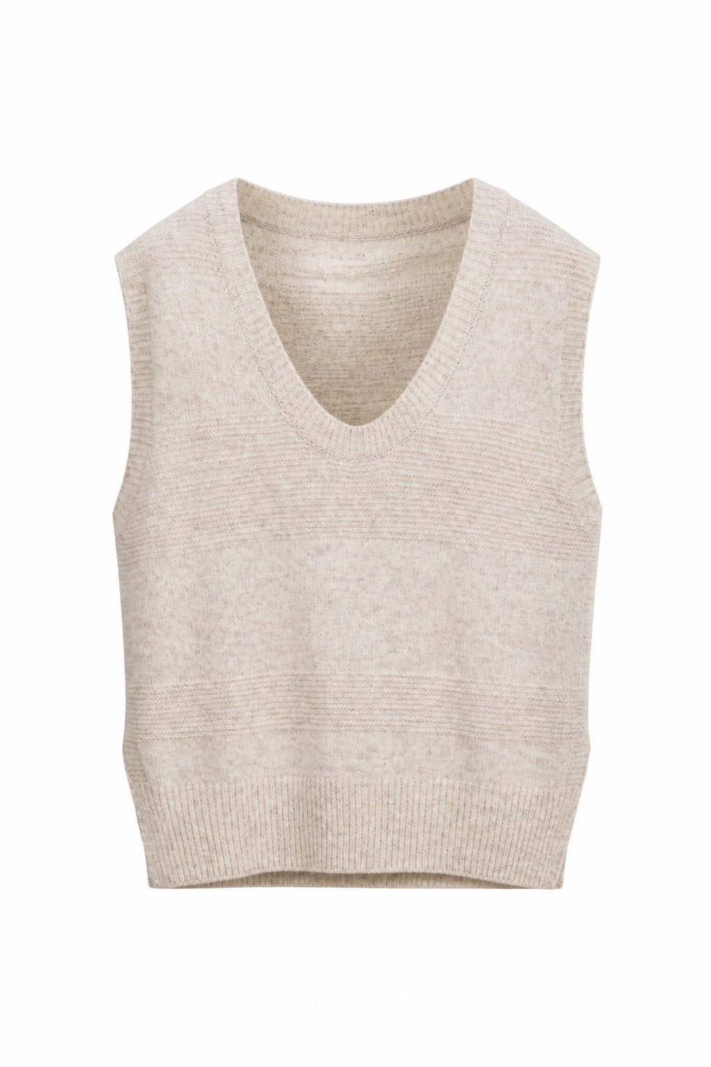 Snappyit ghost mannequin result for the beige knit vest