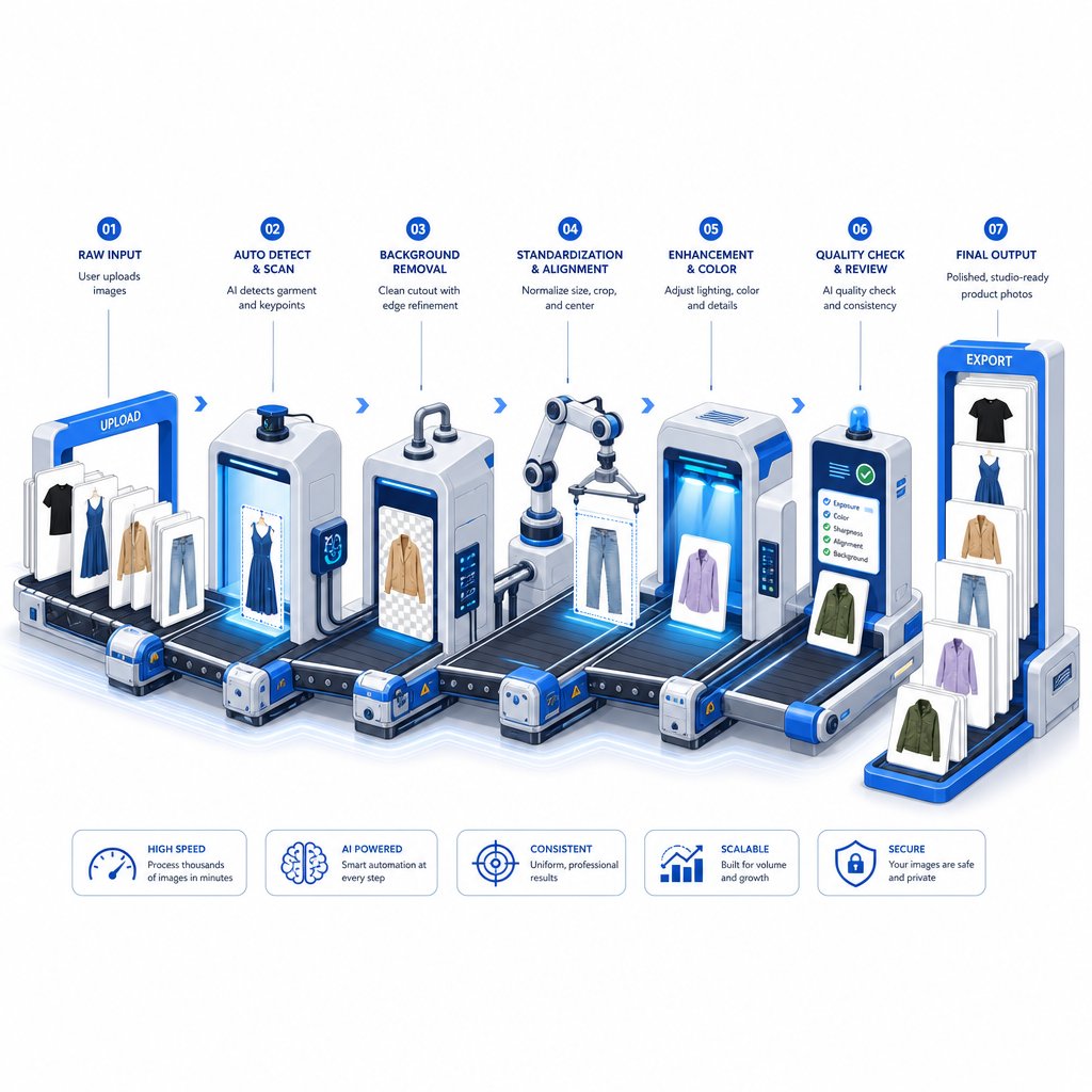high volume ecommerce stores need automated pipelines to process ghost mannequin edits at scale without sacrificing quality