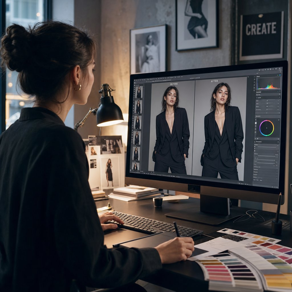Quality-checking AI-generated fashion images against color accuracy and anatomical correctness ensures brand-ready results