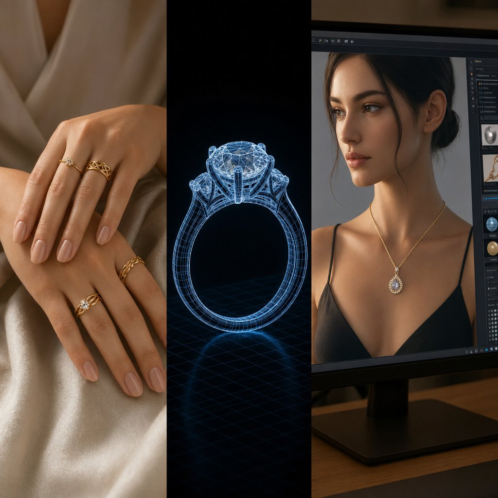 three meanings of jewelry model human talent 3d cad design and ai generated product imagery