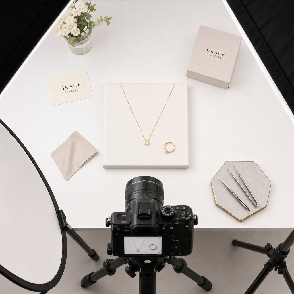 proper source photo preparation with clean backgrounds and controlled lighting is essential for realistic ai jewelry output