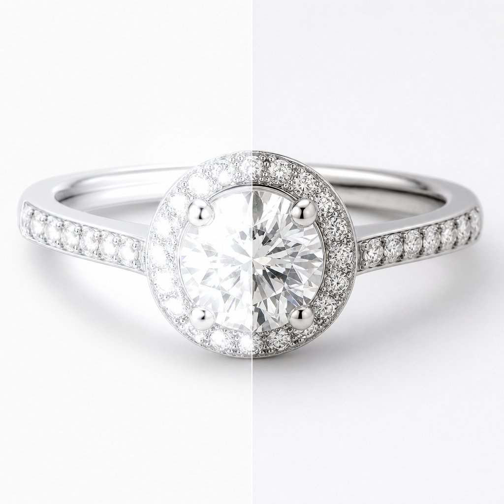 over processing jewelry images destroys the natural texture and authenticity that builds buyer trust