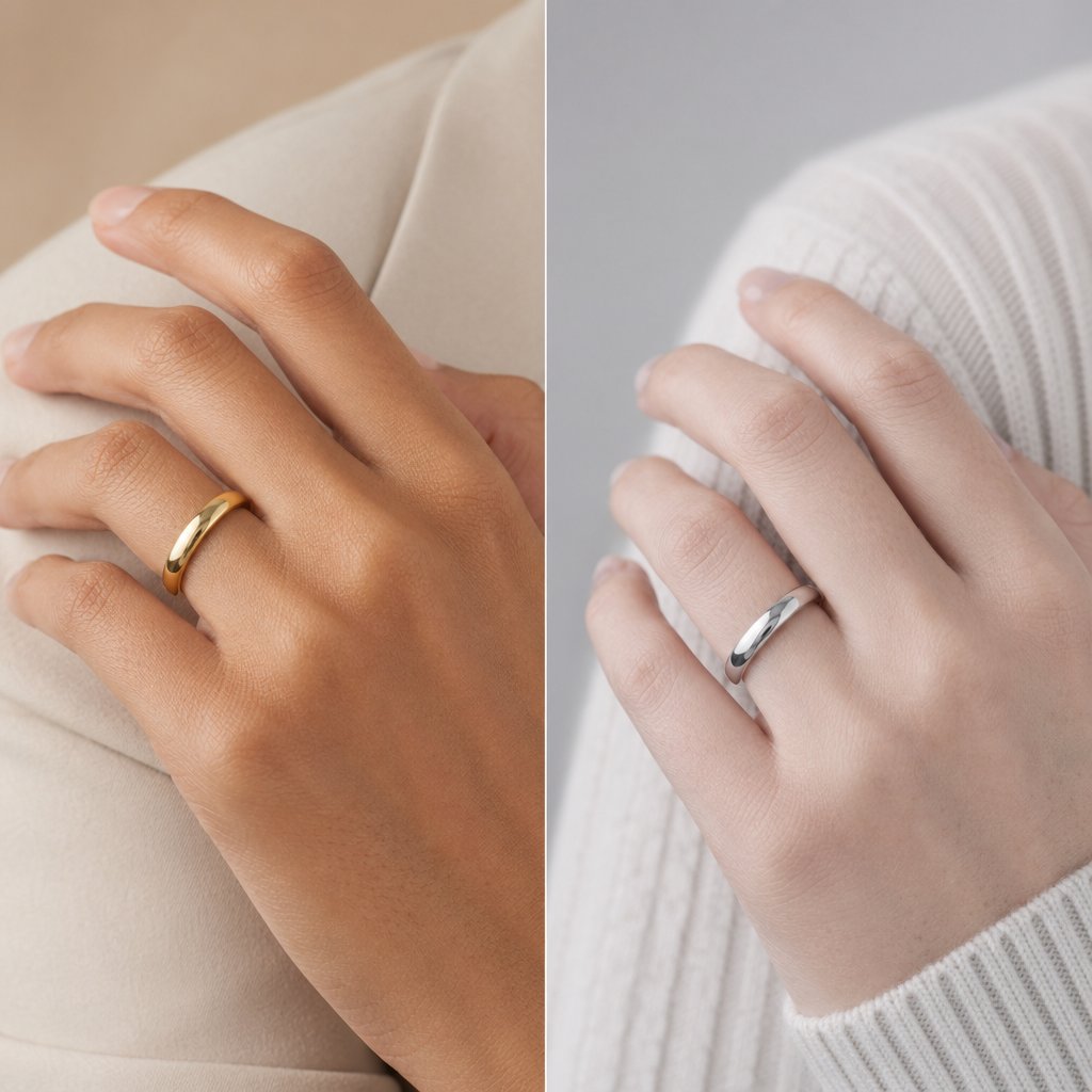 Matching skin undertone to metal color creates natural harmony that makes jewelry the focal point