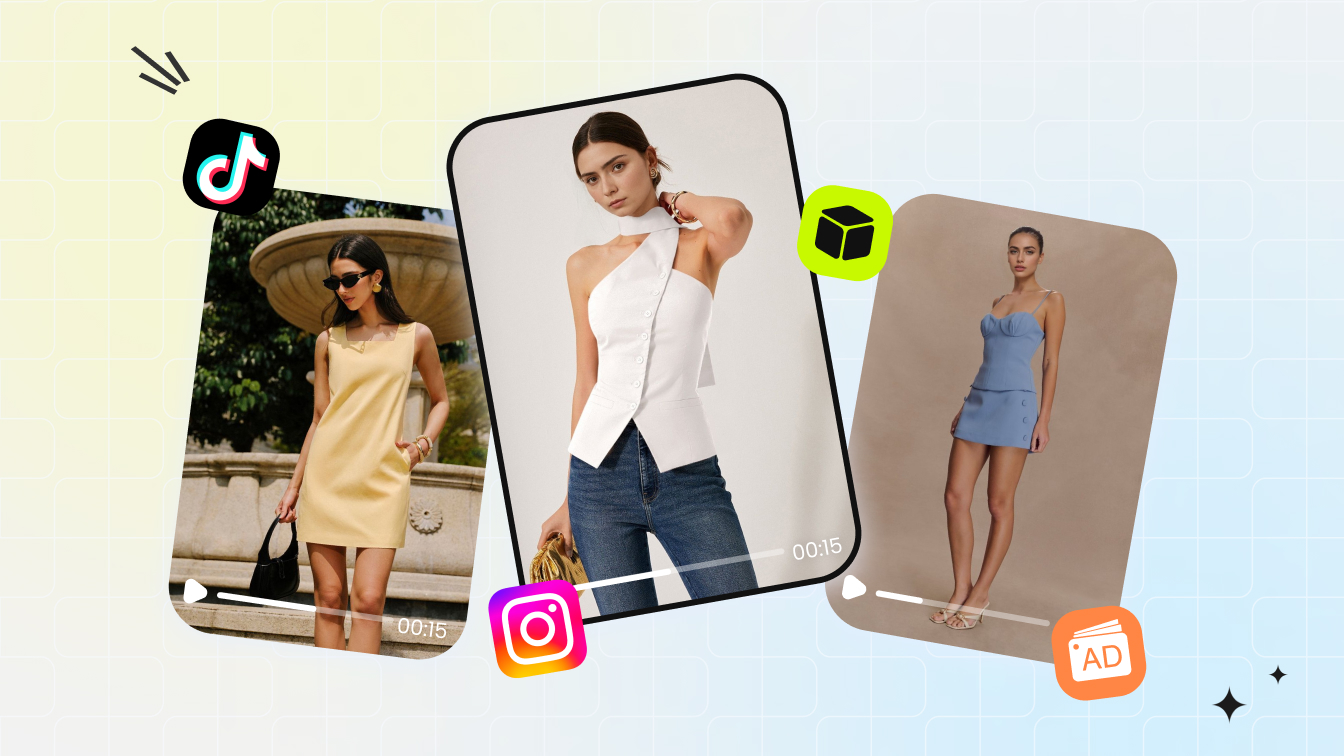 Fashion ecommerce assets prepared for social media ads