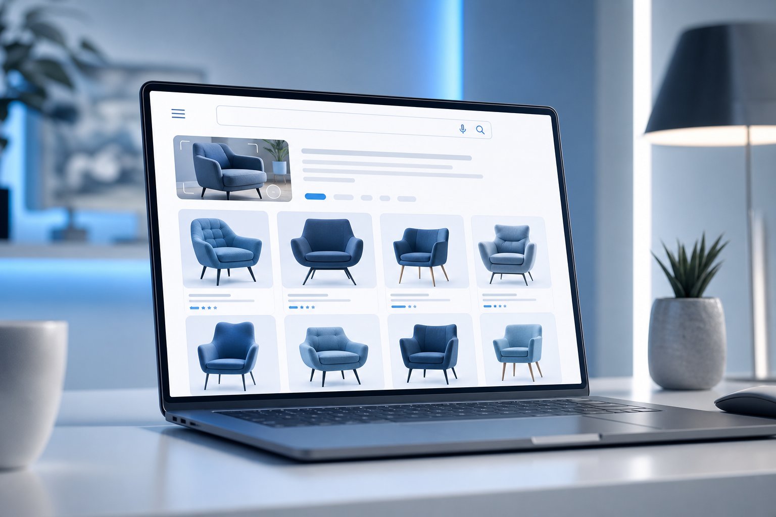 Product images appearing in Google visual search results through proper image SEO optimization