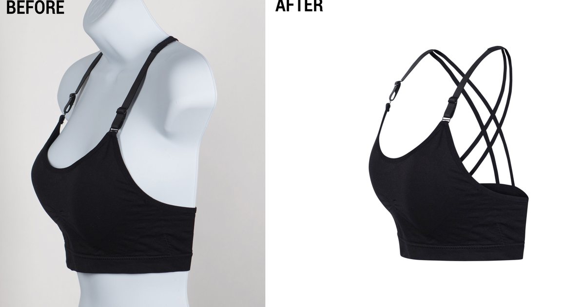 How to remove a mannequin from a photo