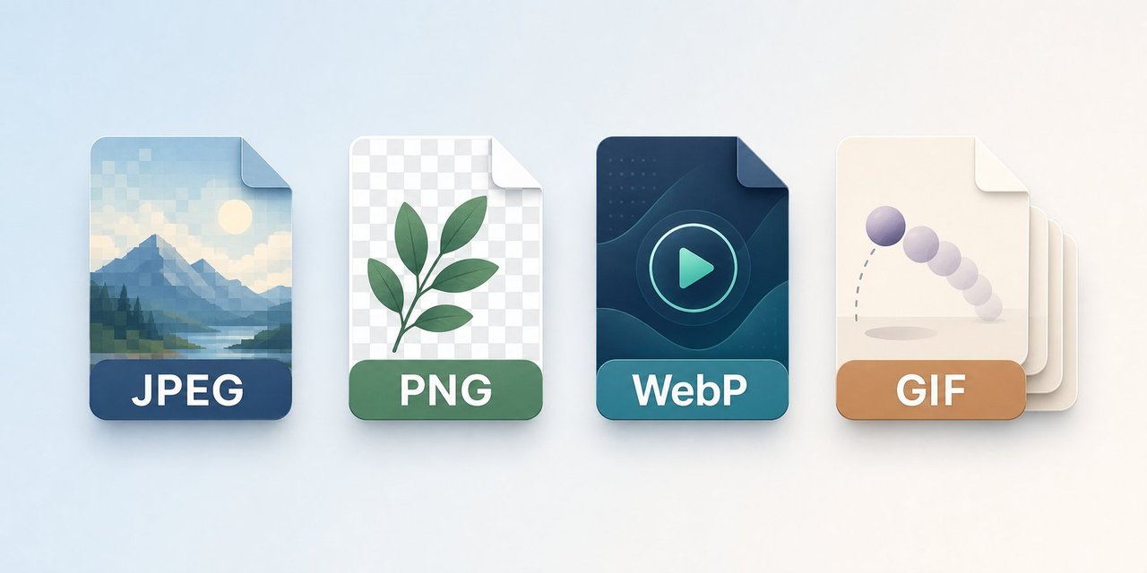 How JPEG, PNG, WebP and GIF each handle resizing differently
