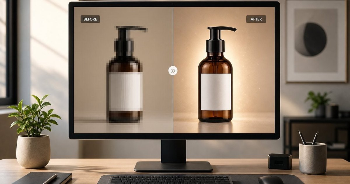 When to upscale or reshoot a product photo