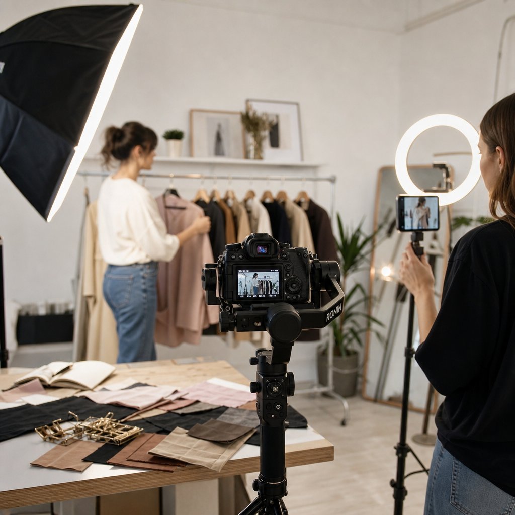 professional fashion footage starts with intentional lighting and camera setup choices