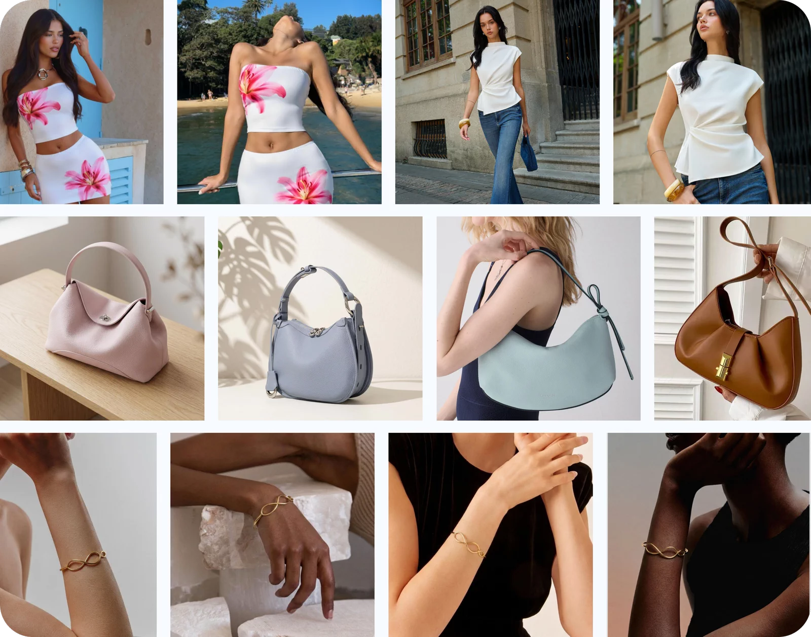 AI product photos for apparel, handbags, and jewelry