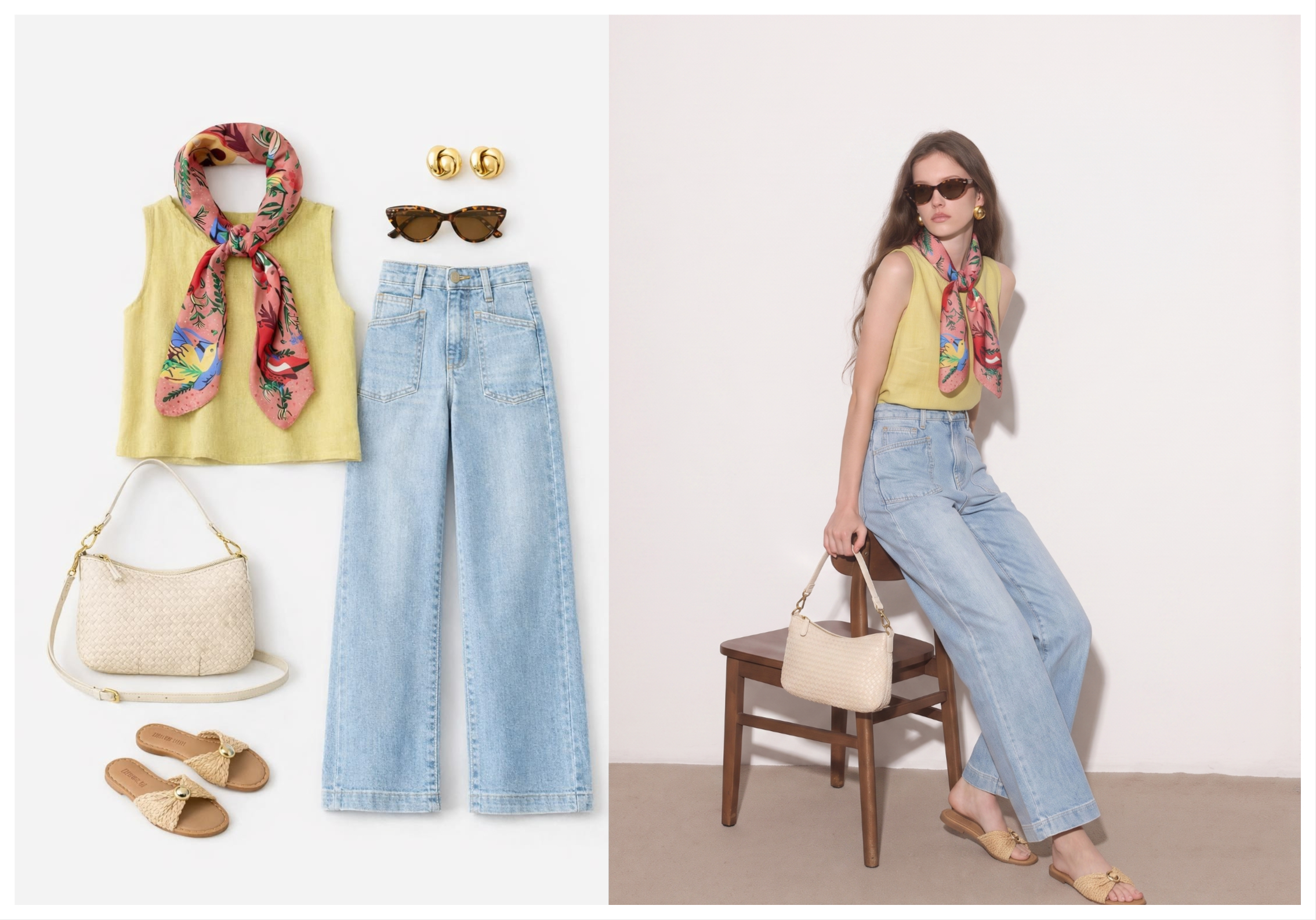Try on clothes online with AI using an outfit reference and model photo