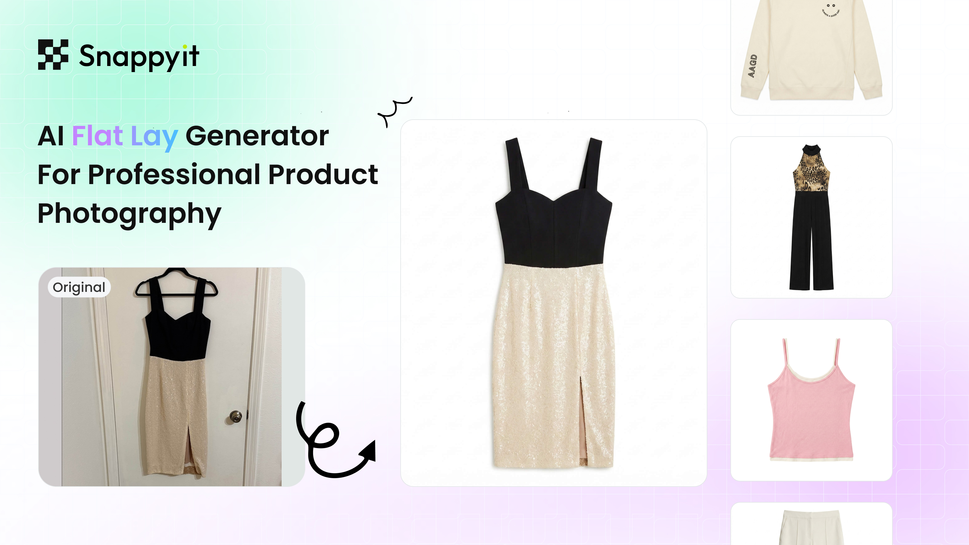 How to photograph clothing laying flat