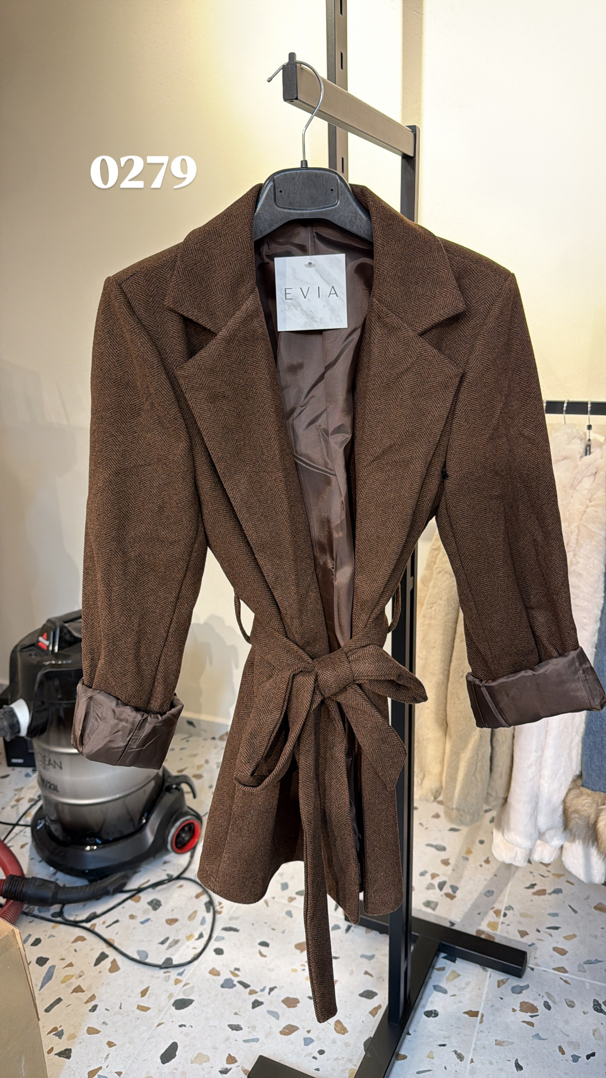 Coat on hanger photo