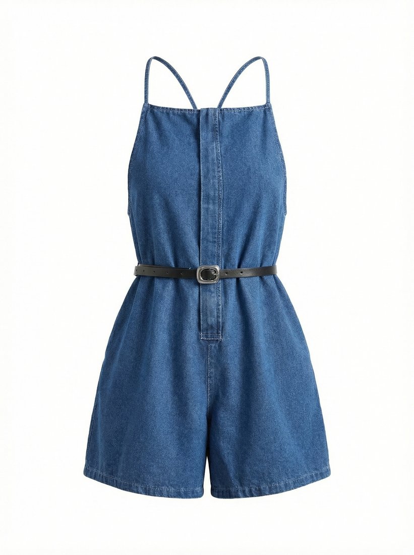 Jumpsuit 3D ghost mannequin image after AI conversion