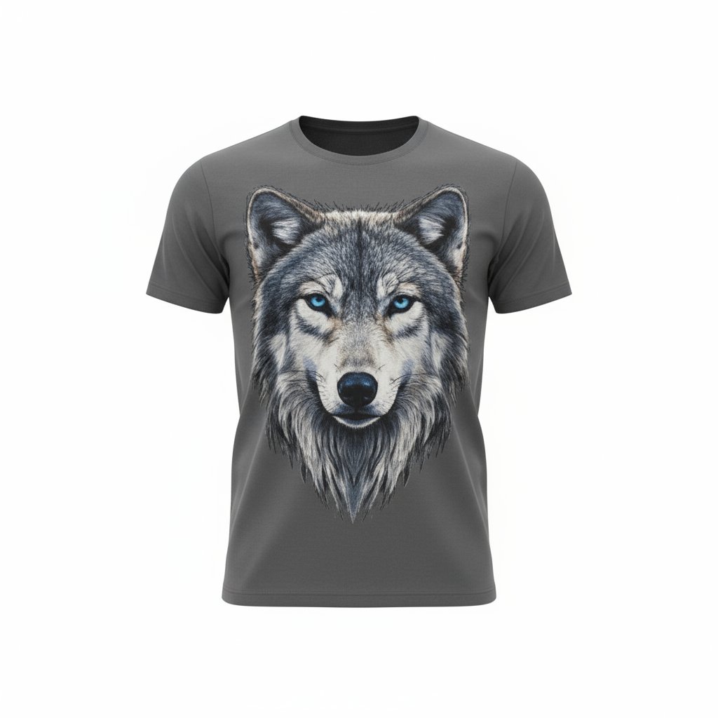 T-shirt 3D ghost mannequin image after AI conversion