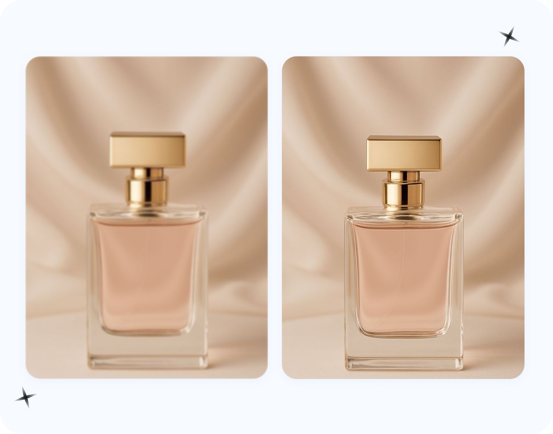 Step-by-step upscaling of a product photo to 2000px square ready for an Amazon listing