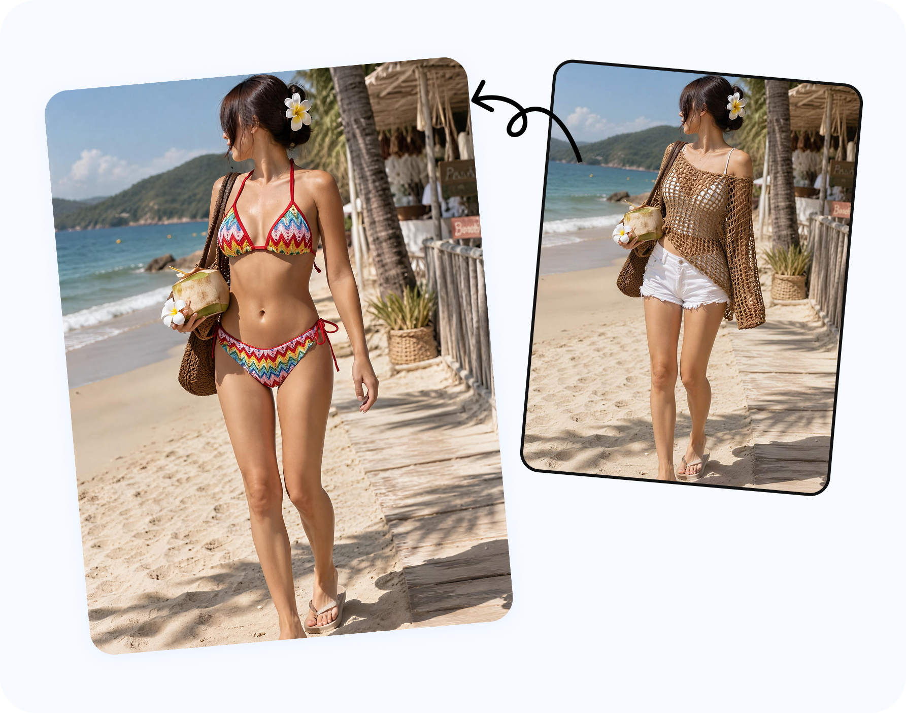 Outfit reference prepared before a virtual try-on model-photo workflow