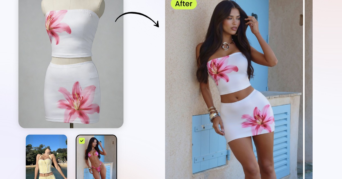 AI outfit generator and product-to-model try-on preview