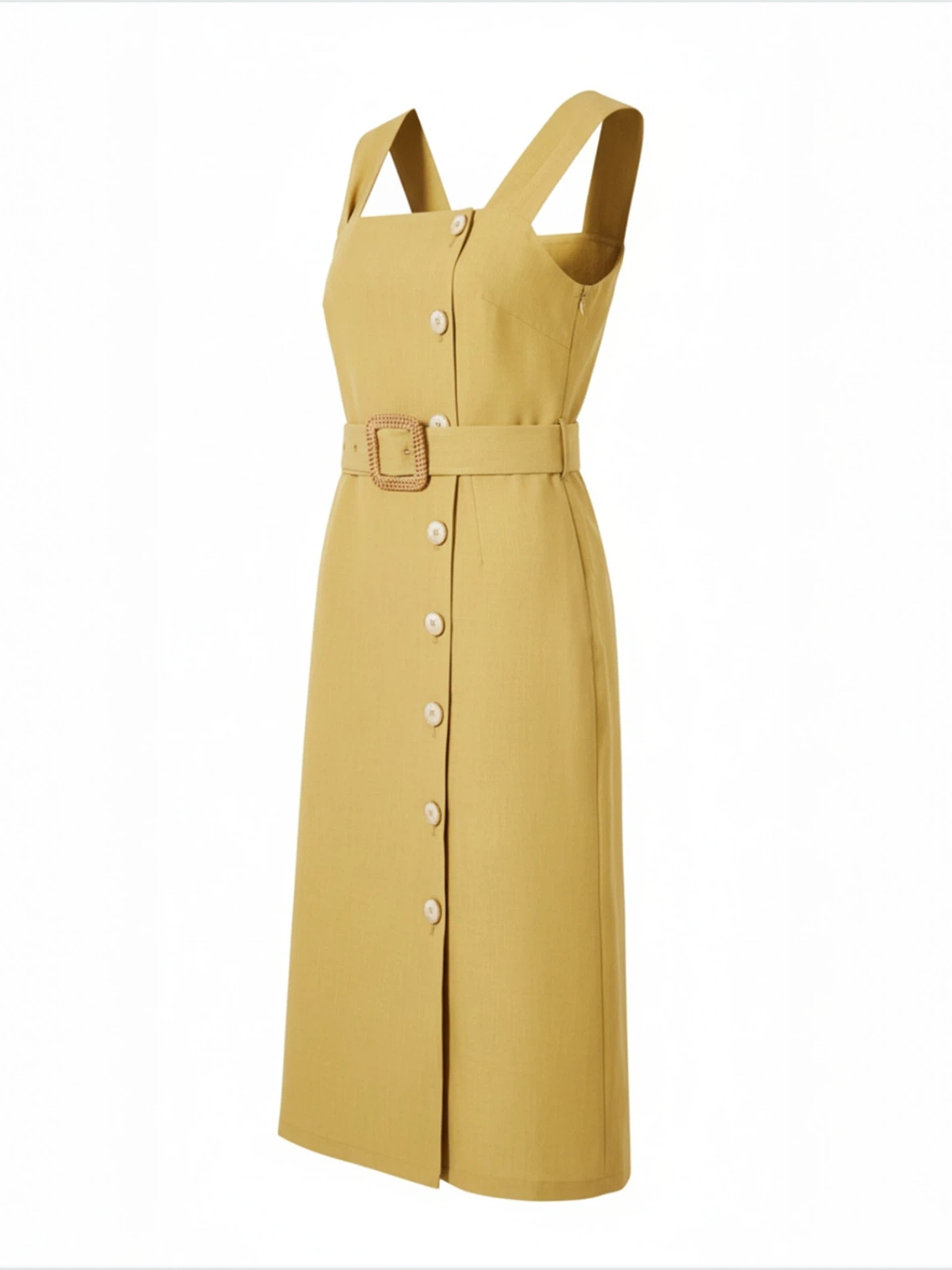 Yellow dress ghost mannequin-style result