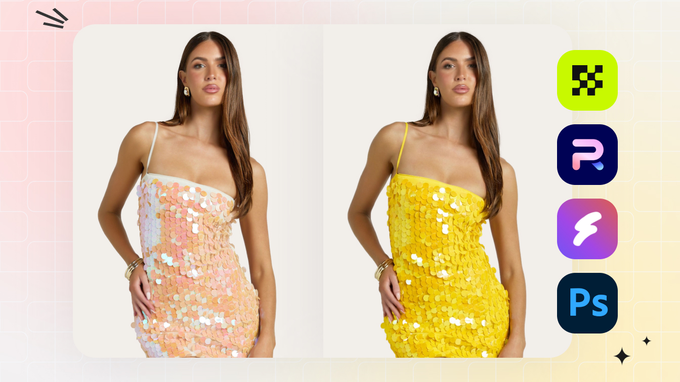AI product photo recoloring for clothing, shoes, bags and product variants