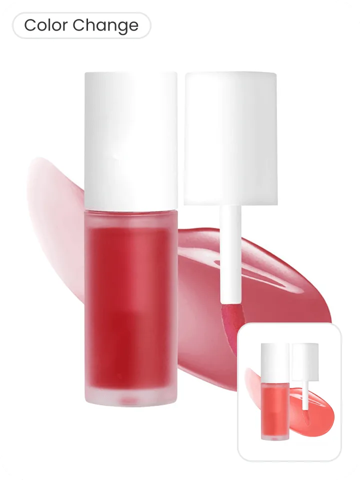Before and after comparison of online color change for lipsticks using Snappyit