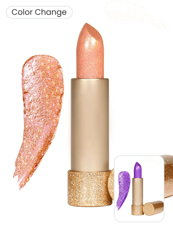 Before and after comparison of online color change for lipsticks using Snappyit