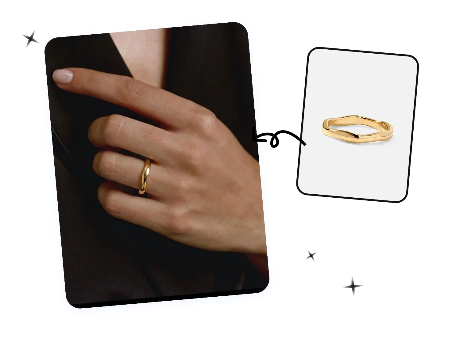 AI Jewelry On-Model Photos for Rings