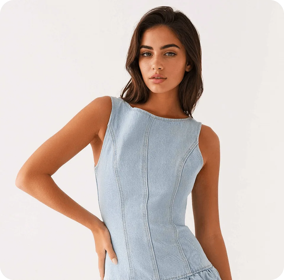 Hyper-realistic AI fashion models created with model swap tool