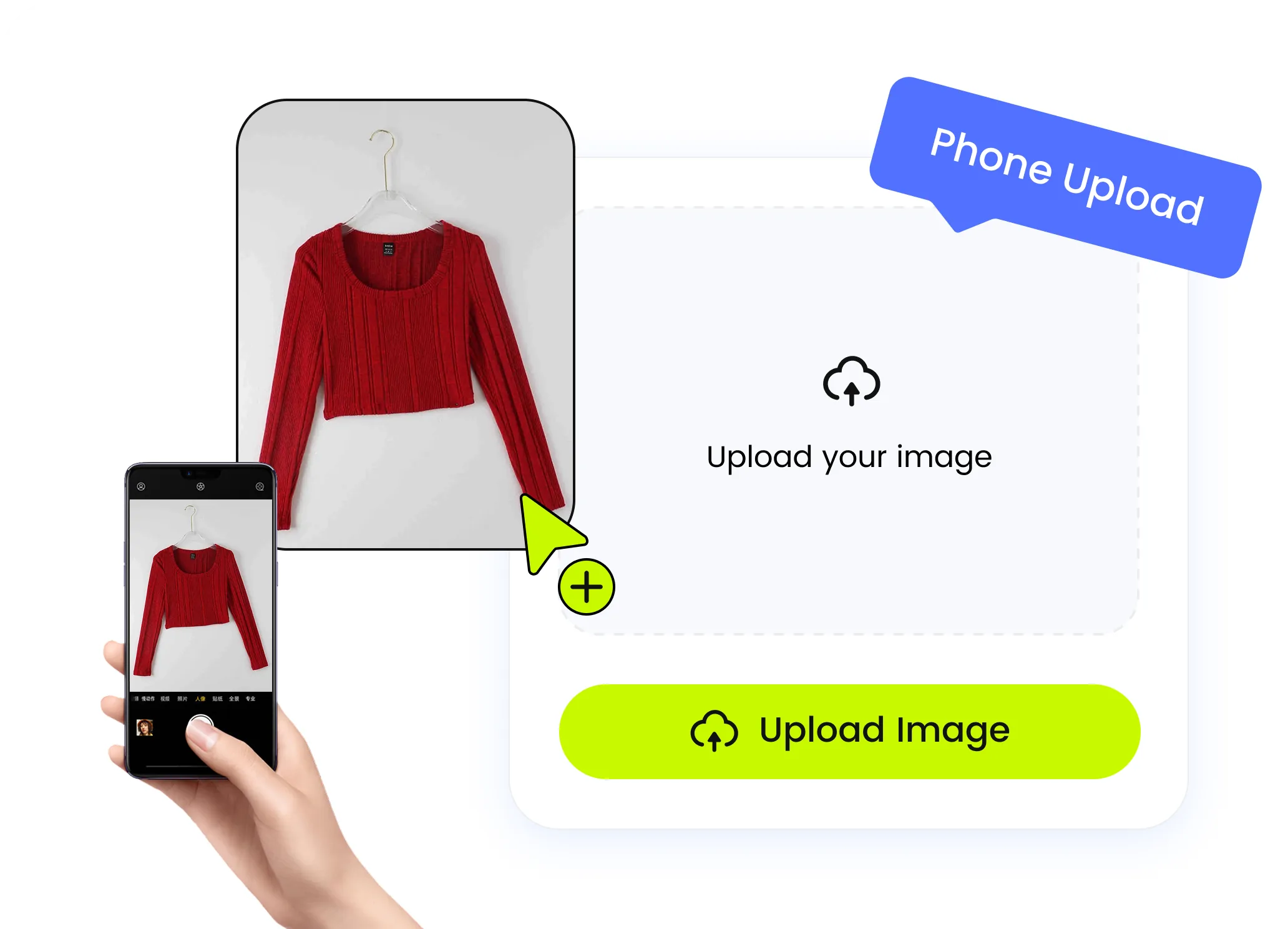 Upload clothing product photos to Snappyit